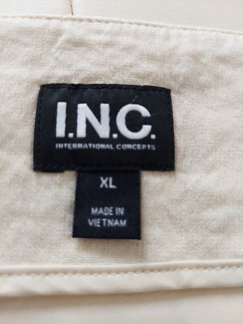 INC International Concepts Maxi Wraparound Skirt SZ XL Linen/Rayon/Spandex - Picture 9 of 10